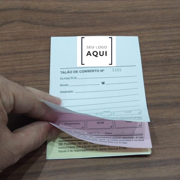 2 talões - 10x14,5cm - personalizado