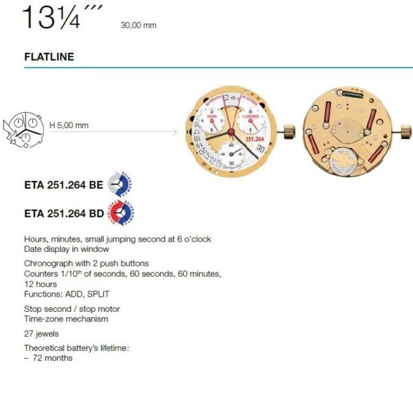 ETA 251264-6H