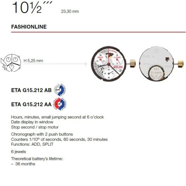 ETA G15212-6H