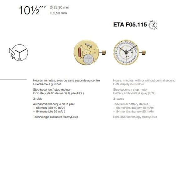 ETA F05115-3PONTEIROS-6H