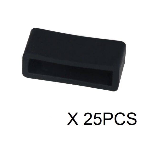 SORTIDO DE PRESILHAS SILICONE PRETA (25PCS)