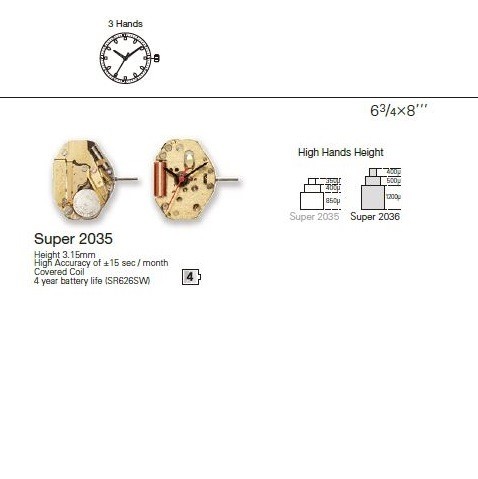 MIYOTA SUPER 2035