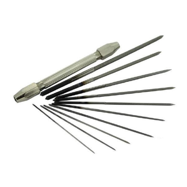 SORTIDO DE 10 ESCAREADORES E TORNILHO - 0.9 A 4MM