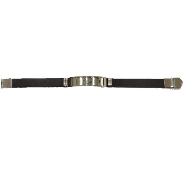 PULSEIRA PRETA COM APLICAÇÕES EM AÇO – B1799-6