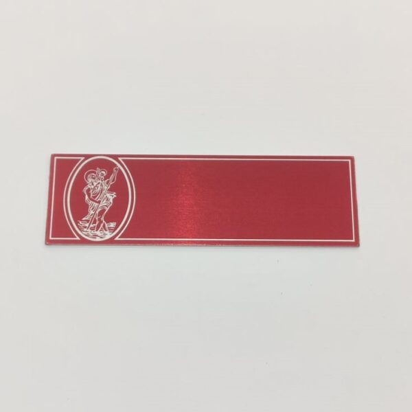 CHAPA COM SANTO – VERMELHO – 9,5X3CM