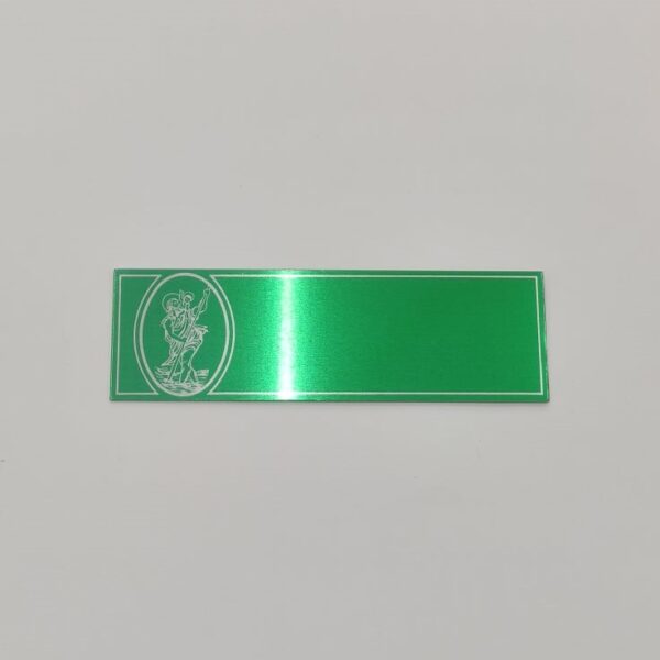 CHAPA COM SANTO – VERDE2 – 9,5X3CM