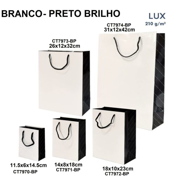 BRANCO - PRETO BRILHO