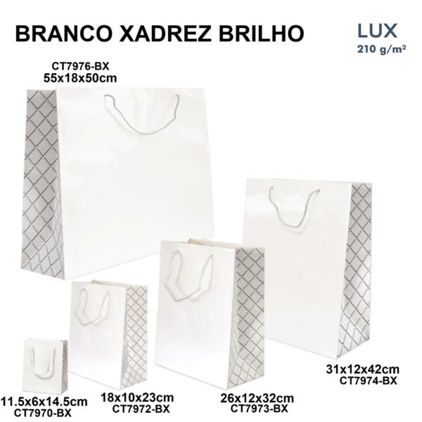 BRANCO XADREZ BRILHO